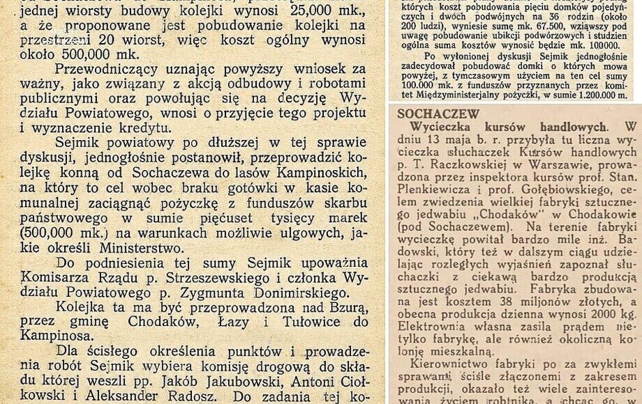Jak feniks z popiołów. Sochaczew sto lat temu...