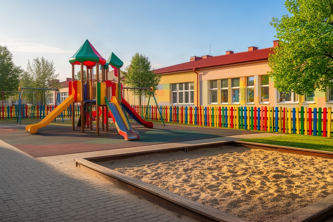 Plac zabaw przy przedszkolu